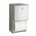 Bobrick Washroom Bobrick, Conturaseries Two-Roll Tissue Dispenser, 6 1/16in X 5 15/16in X 11in 4288